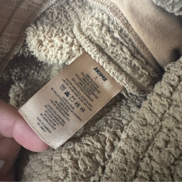 SKIMS Teddy size small unisex cozy drawstring Fleece brown straight Jogger Pants - Picture 9 of 10